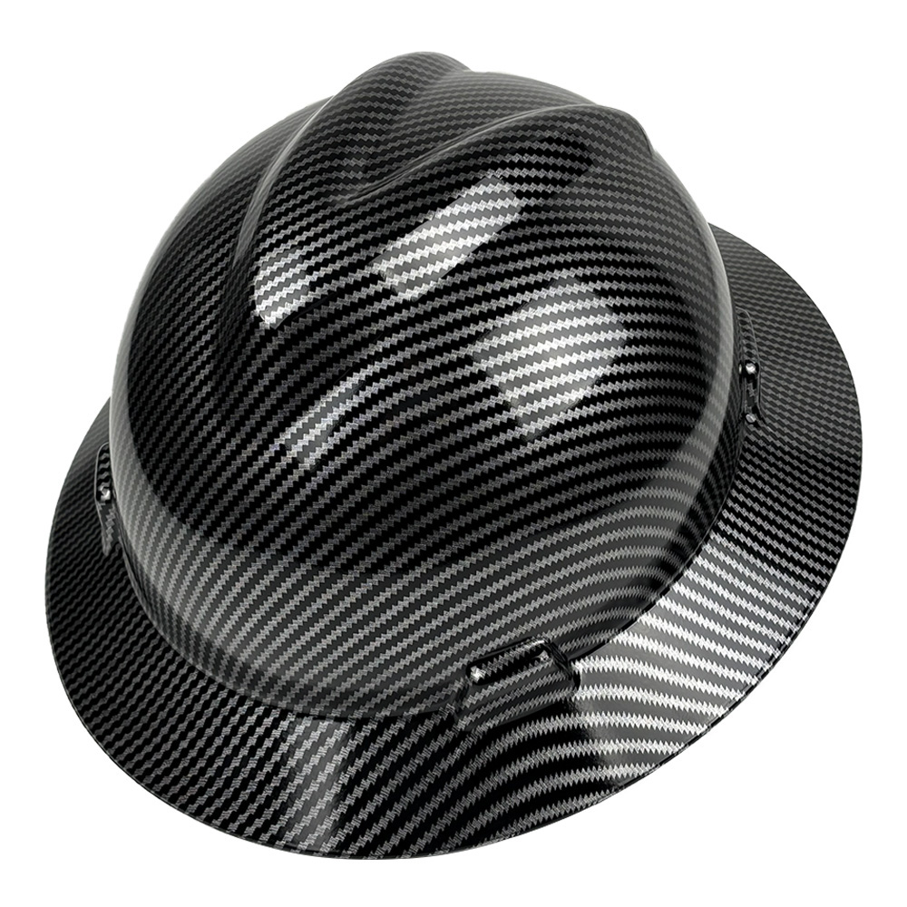 6 点サスペンション付き CE フルつばハードハット HDPE 建設用安全ヘルメット ANSI Z89.1 準拠、現場の安全性