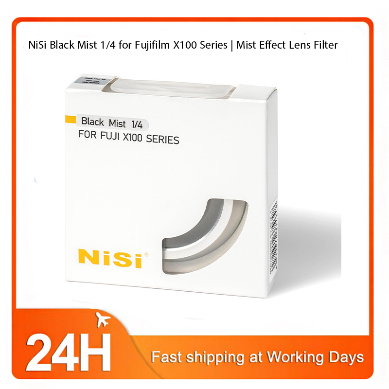 NiSi ブラックミスト 1/4 富士フイルム X100 シリーズ用 |ミスト効果レンズフィルター |写真とビデオ撮影 (シルバーフレーム)