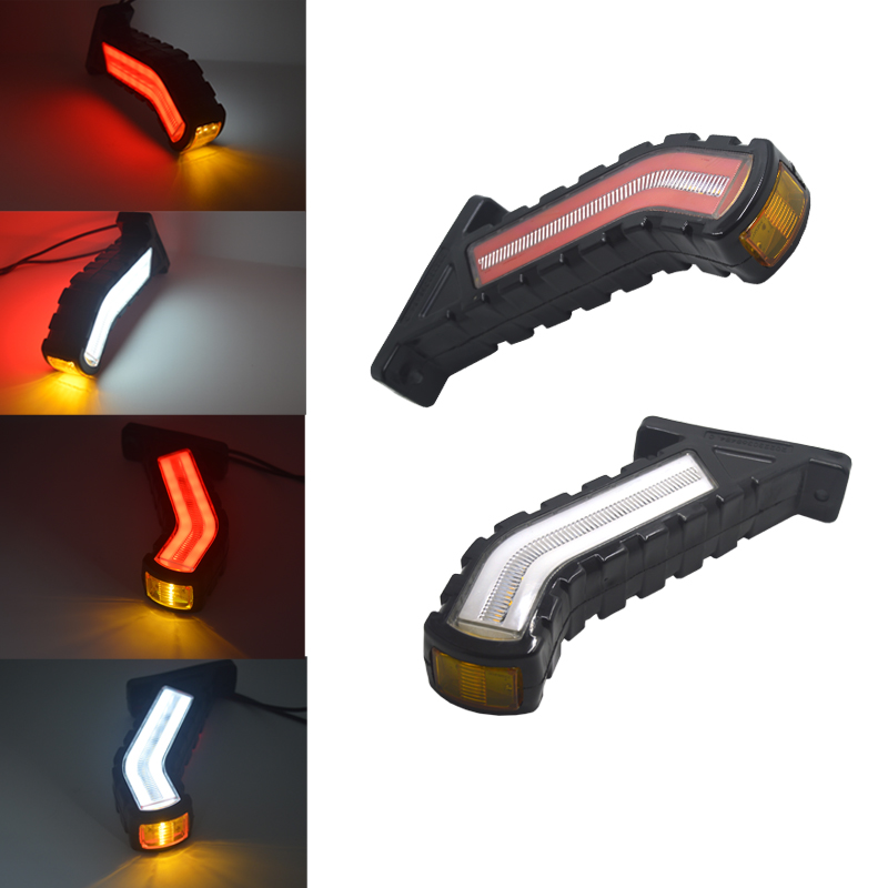 2 個 LED サイドマーカーライト流れるターンシグナルランプユニバーサル車 SUV バントラック RVS バスボートトレーラートラックピックアップ 12V 24