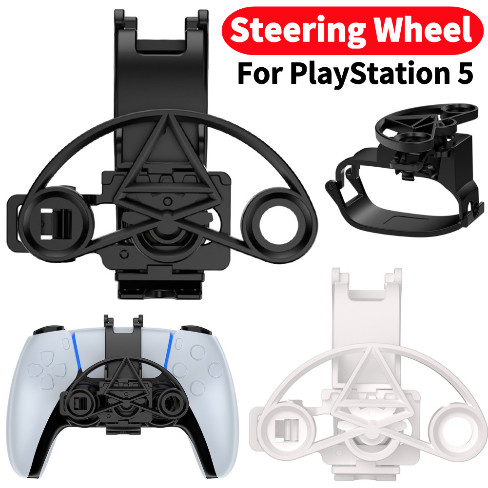 ミニステアリングホイール PS5 ゲームコントローラ用 3D 印刷レーシングゲームステアリングホイール交換方向補助アクセサリー