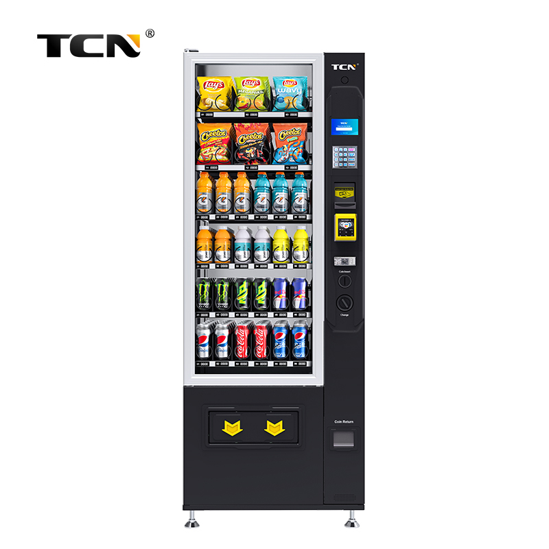 小さな冷たい飲み物ミニコンボスナックと飲み物の自動販売機 SDK 5 インチクラウドベース管理複数の支払いオプション