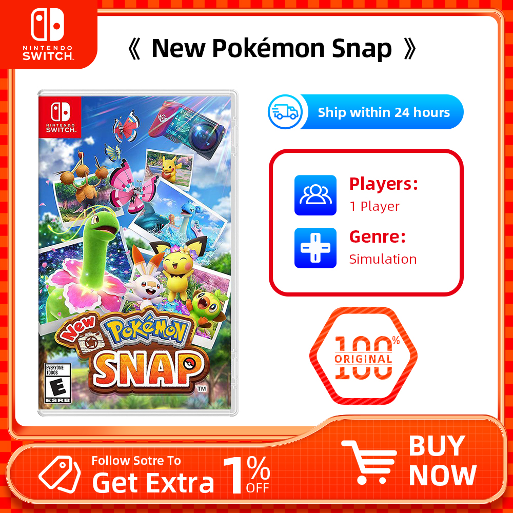 オリジナルの新しいポケモンスナップ Nintendo Switch ゲームセール オリジナル物理ゲームカードシミュレーター Switch OLED Lite 用ゲームジャンル