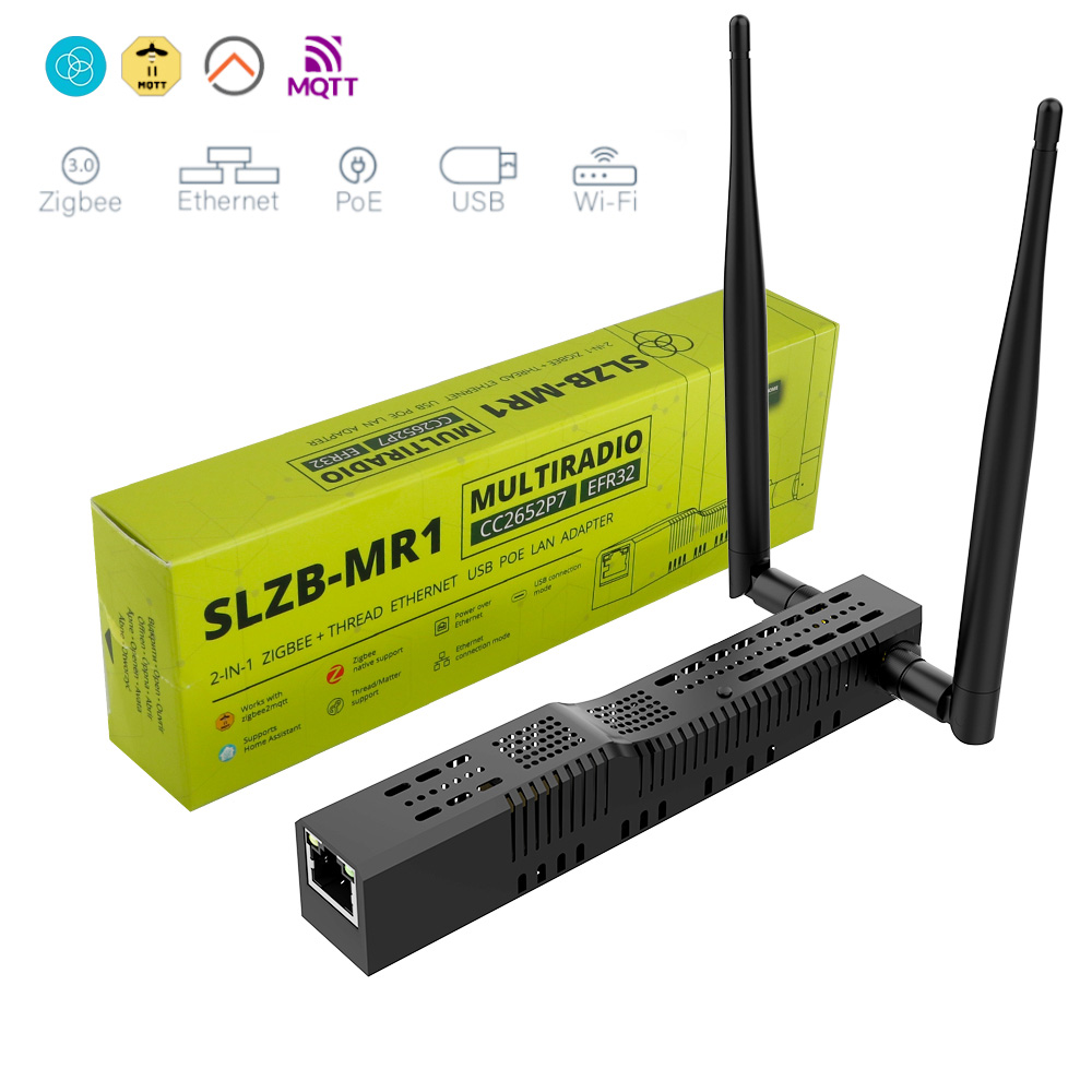 SLZB-06/M/P7 SMLIGHT Zigbee 3.0 to Ethernet、USB、PoE 対応 WiFi ゲートウェイ コーディネーター、Zigbee2MQTT、ホーム アシスタント、ZHA と連携
