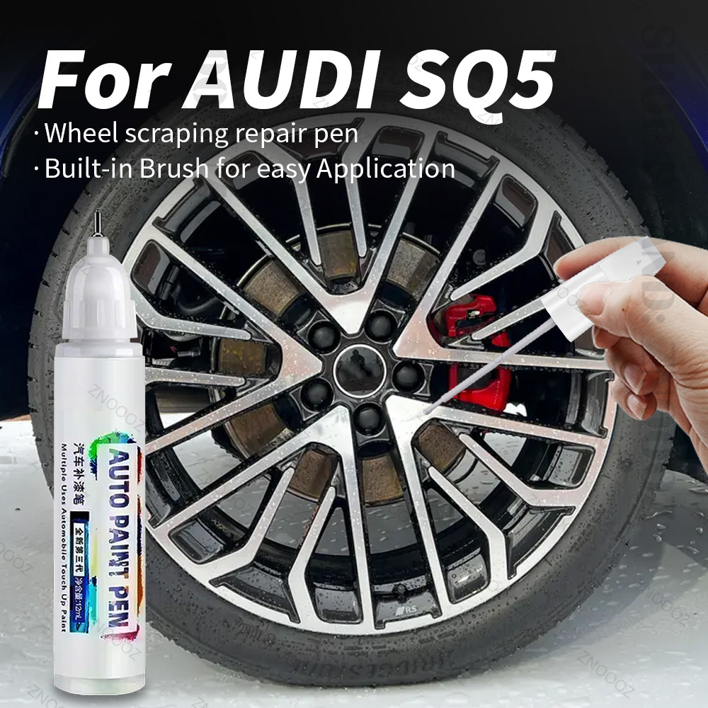 For AUDI SQ5 Touch Up Paint Wheel Repair Kit Quick And Easy Wheel Scratch Repair Rim Paint For Car Wheel Repair Silver Black