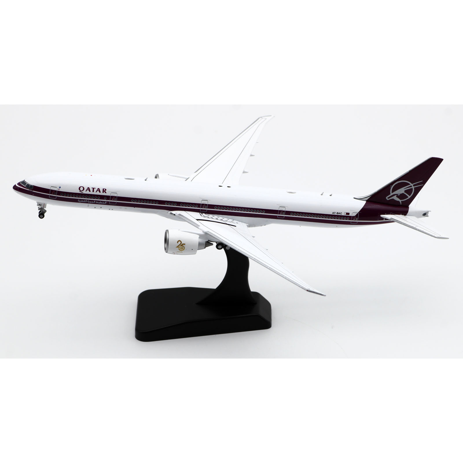 XX40068 合金コレクター飛行機ギフト JC ウィング 1:400 カタール航空「レトロ カラーリング」ボーイング B777-300er ダイキャスト航空機モデル A7-BAC