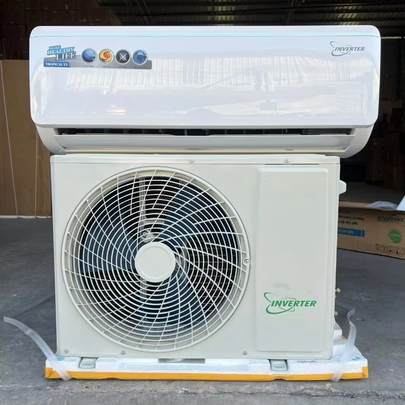 12000btu ミニスプリットエアコン T3 トロピカルフル DC 3D トリプルインバーター 4 ウェイスイングゴールデンフィンクール
