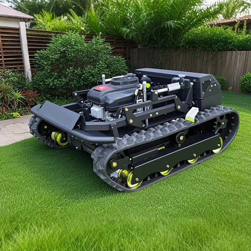 カスタマイズされたリモコン芝刈り機 4 ストローク高トルク自走式芝刈り機、集草バケット付き、庭用