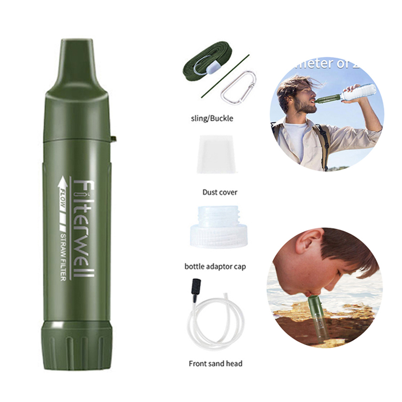 Filterwell ミニポータブルキャンプ水フィルター飲料水浄水器屋外キャンプハイキングサバイバル機器観光アクセサリー