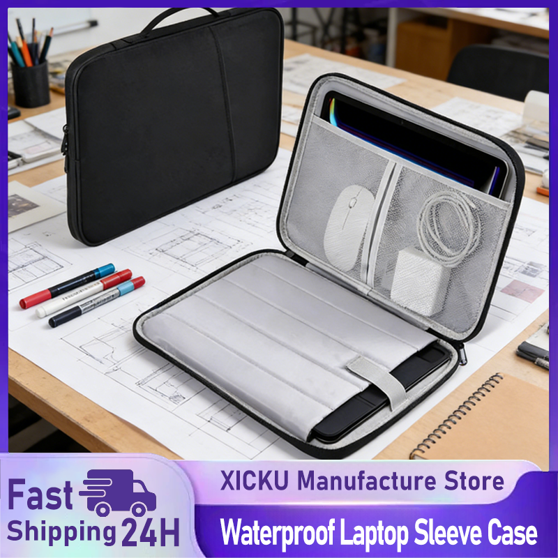 防水耐衝撃ハンドルバッグラップトップスリーブケース Macbook Air 11 13 インチ M4 M3 M2 チップ Mac ブックカバーアクセサリー