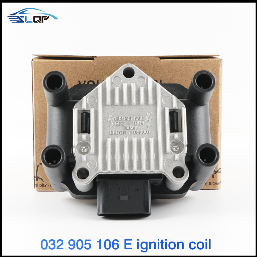 032905106E 高品質点火コイルパック Jetta Beetle Golf POLO Caddy Passat Bora 用 A1 A3 A4 シュコダ 032 905 106 B
