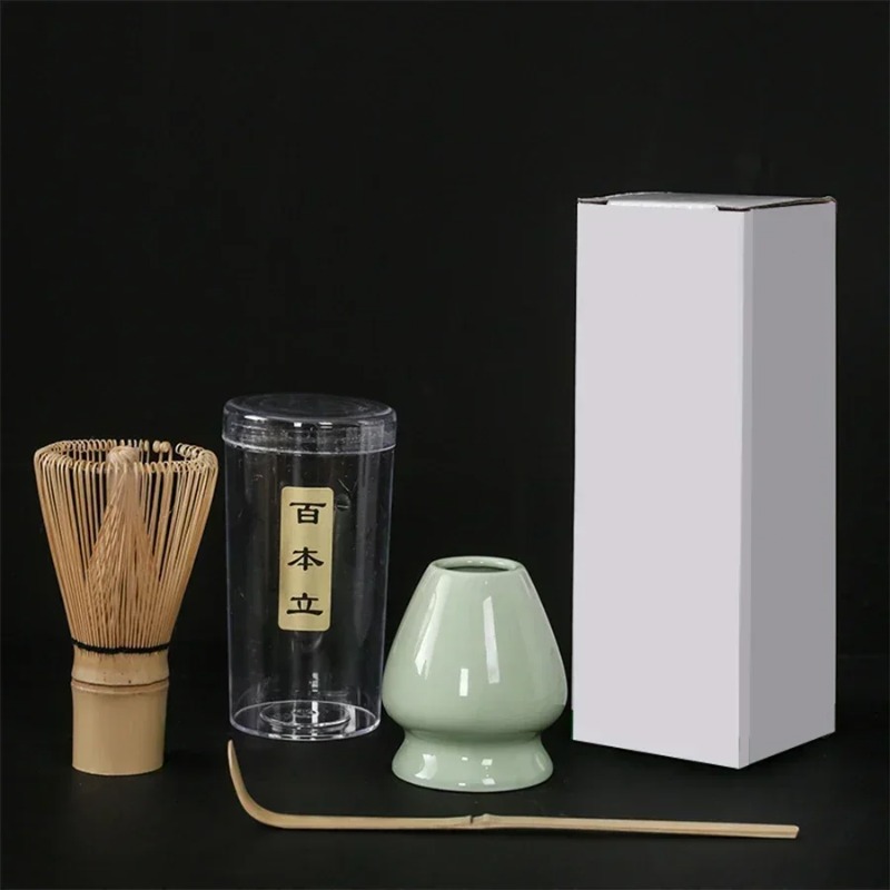 3 ピース/セット日本茶セット抹茶ミキシングブラシ抹茶セットコンビネーションキッチン抹茶竹アクセサリー茶ブラシアクセサリー