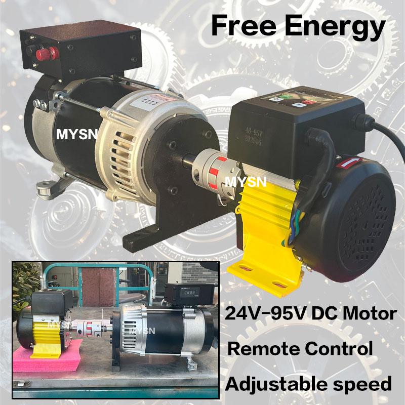 100KW 50KW フリーエネルギー発電機セット 220V 380V AC 永久磁石発電機 3 相磁気発電機調節可能なモーター付き