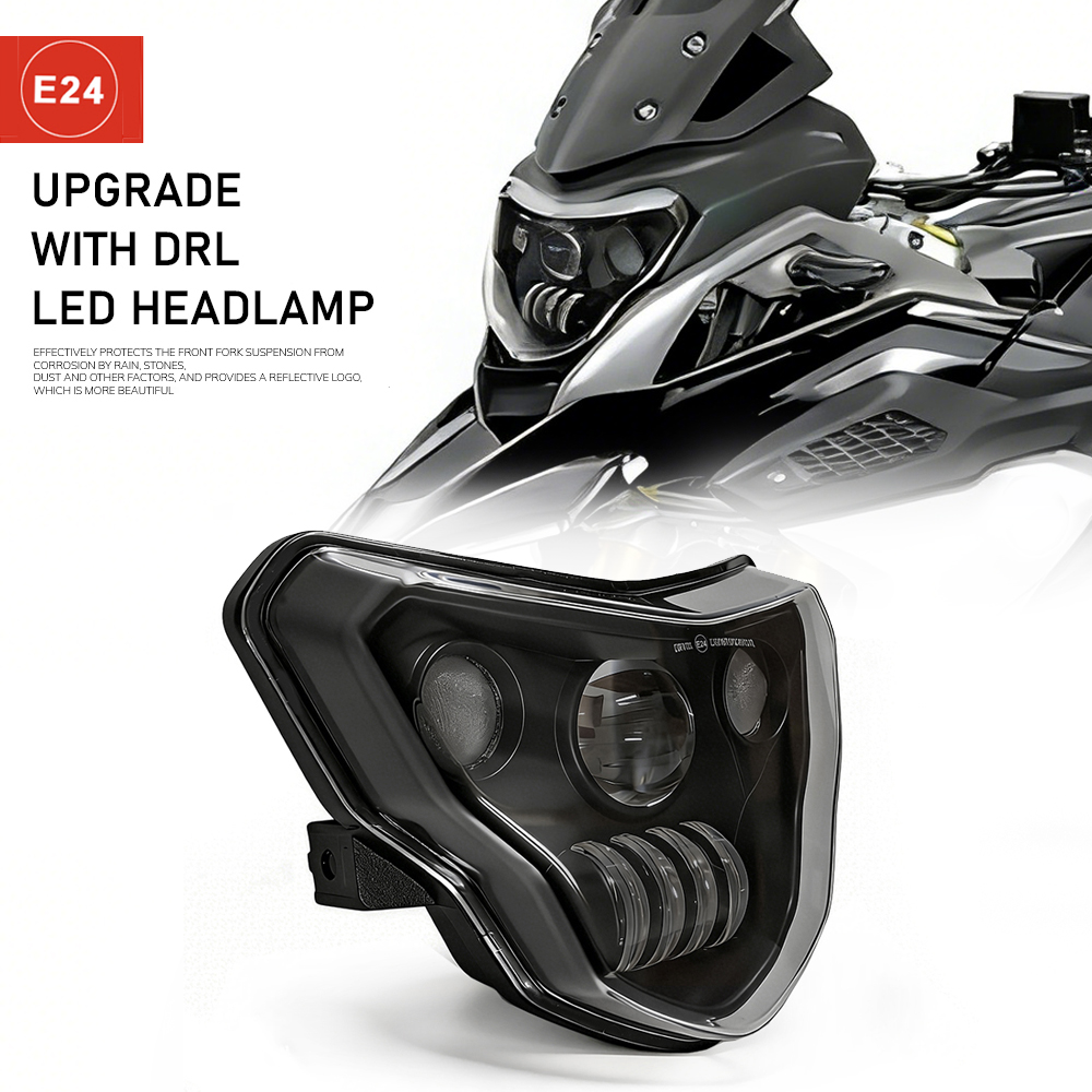 LED ヘッドライトアセンブリ BMW G310GS G310R E マーク承認ヘッドライトフロントランプ G310GS/G310R 2016-2024 アクセサリー