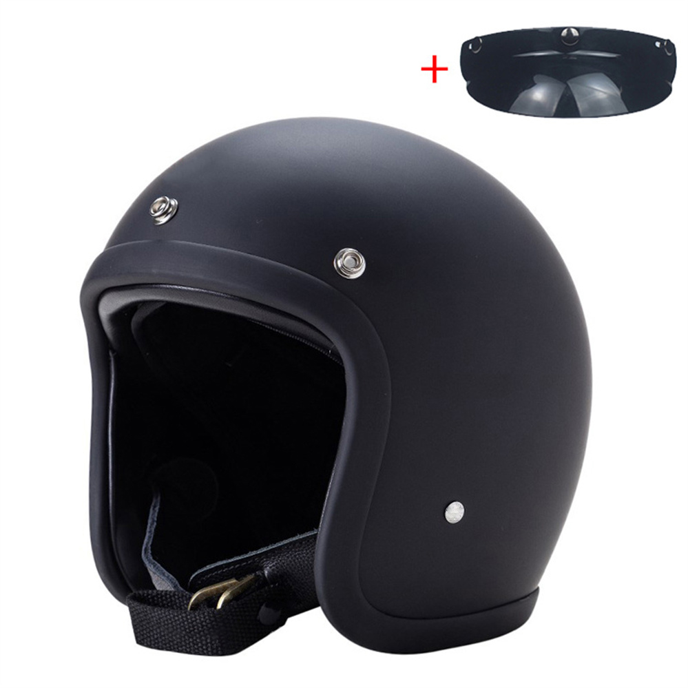 レトロ 500TX オープンフェイスオートバイヘルメット本物のヴィンテージスクーター乗馬 3/4 ジェット Casco DOT 承認 Moto Capacete BLD
