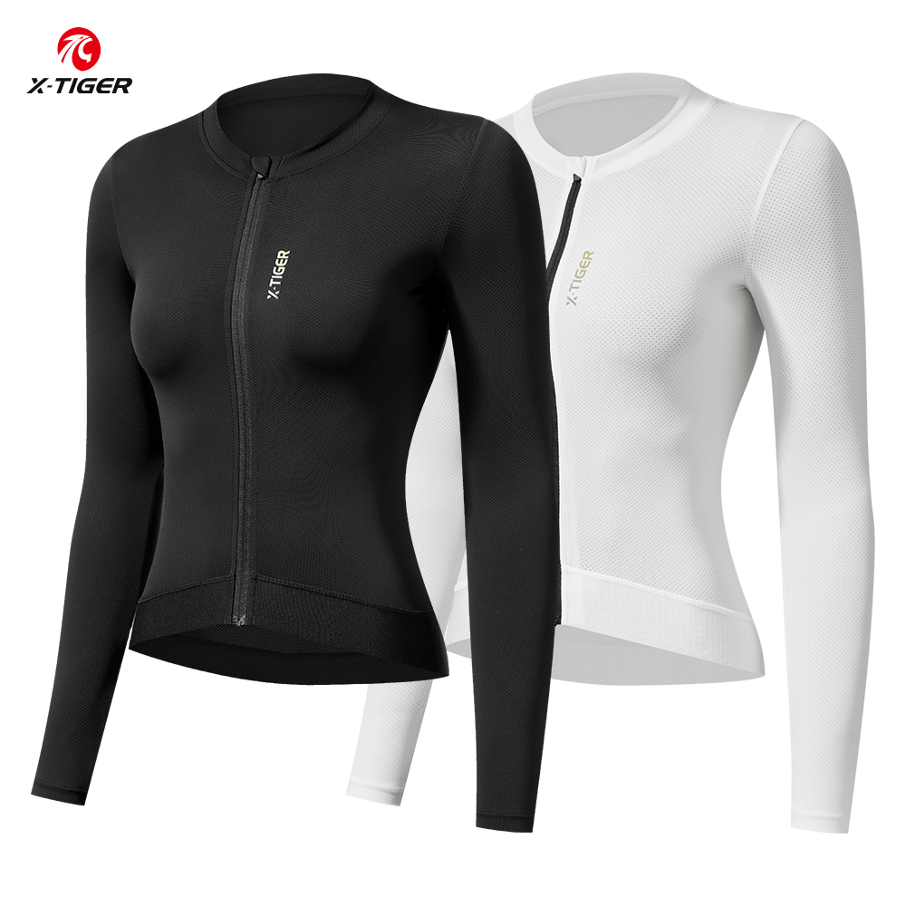 X-TIGER サイクリングジャージ女性サイクリングロードジャージ UV 保護 MTB バイク服通気性サイクリング長袖高品質