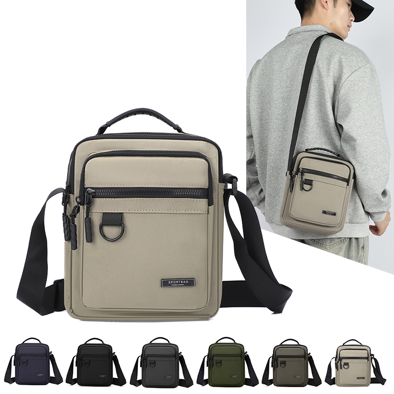 ファッションメンズバッグショルダーバッグ高品質クロスボディショルダーバッグ男性のためのスタイリッシュなオックスフォード生地男性かばんショルダーバッグボルサ