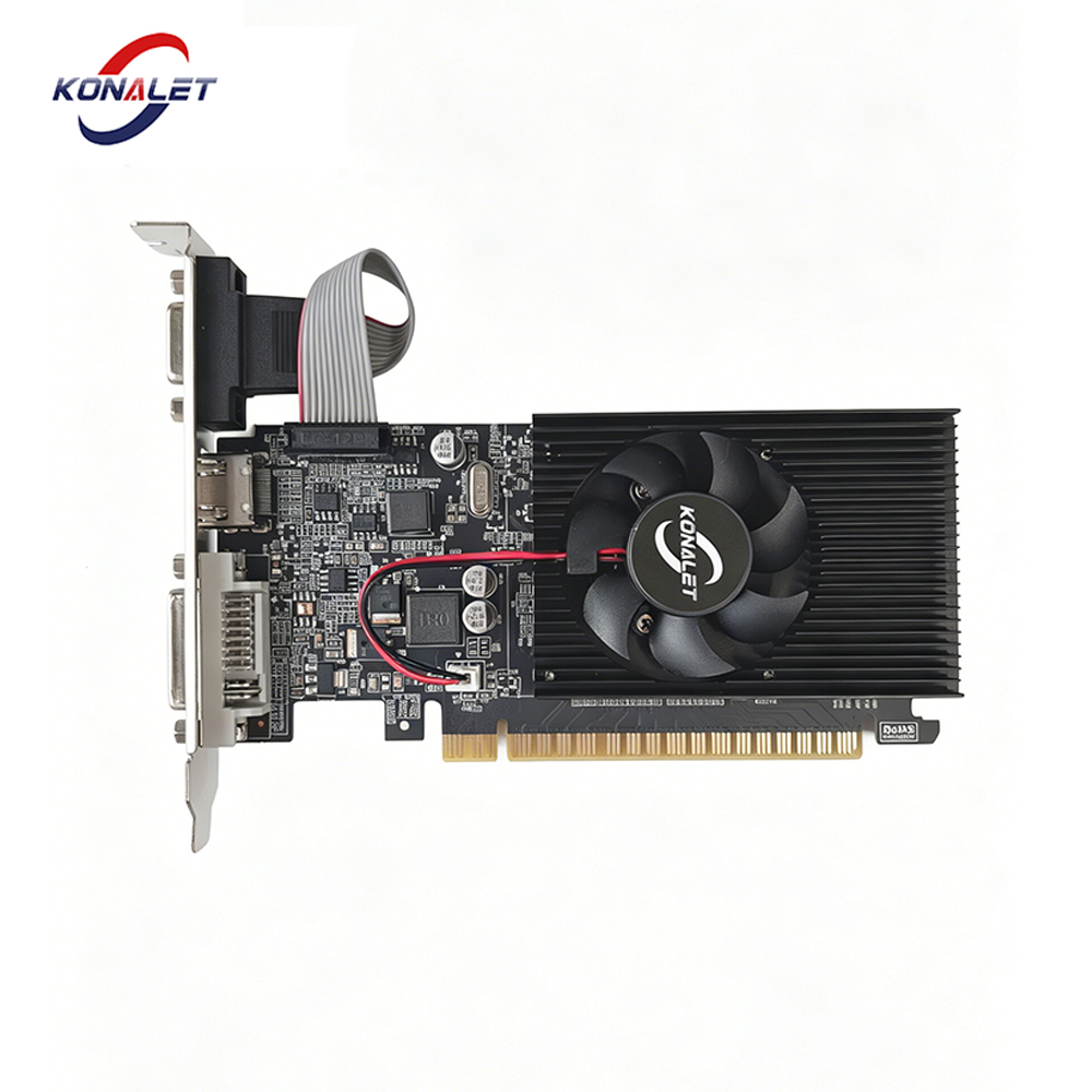 GT610 2GB DDR3 GPU 64ビット PCI Express x16 ビデオカード HDMI DVI VGA ロープロファイル グラフィックカード（オフィスPC用）