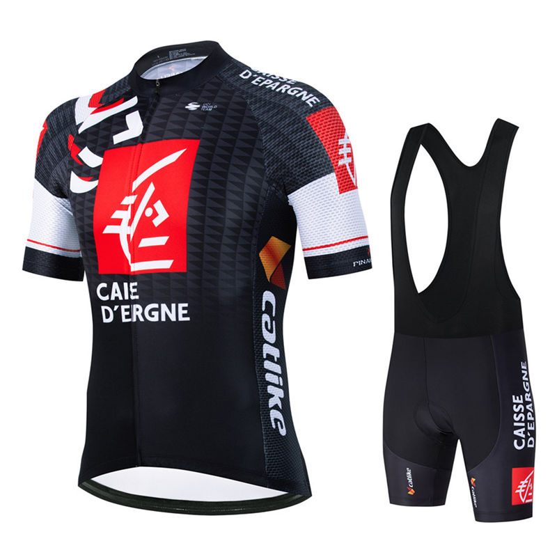 Caisse 2025 夏チームサイクリングジャージセット Ciclismo 服 MTB バイク服制服マイヨ Ropa Ciclismo 自転車スーツ Hombre