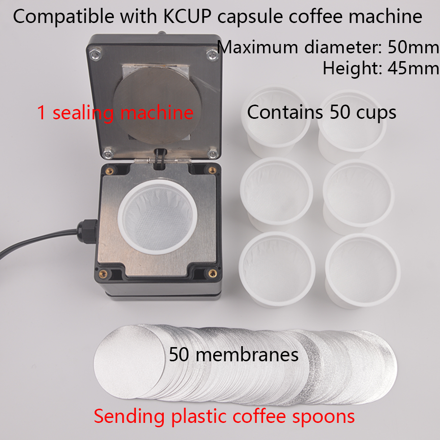 K-CUPコーヒーカプセルシステムカップ使い捨てコーヒーカプセルシェルヒートシールフィルムヒートシール機と互換性があります