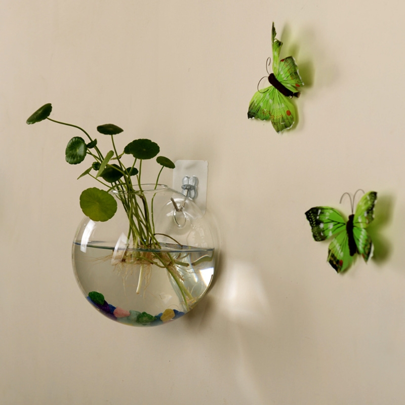 ガラス花瓶壁掛け水耕テラリウム水槽鉢植え植木鉢