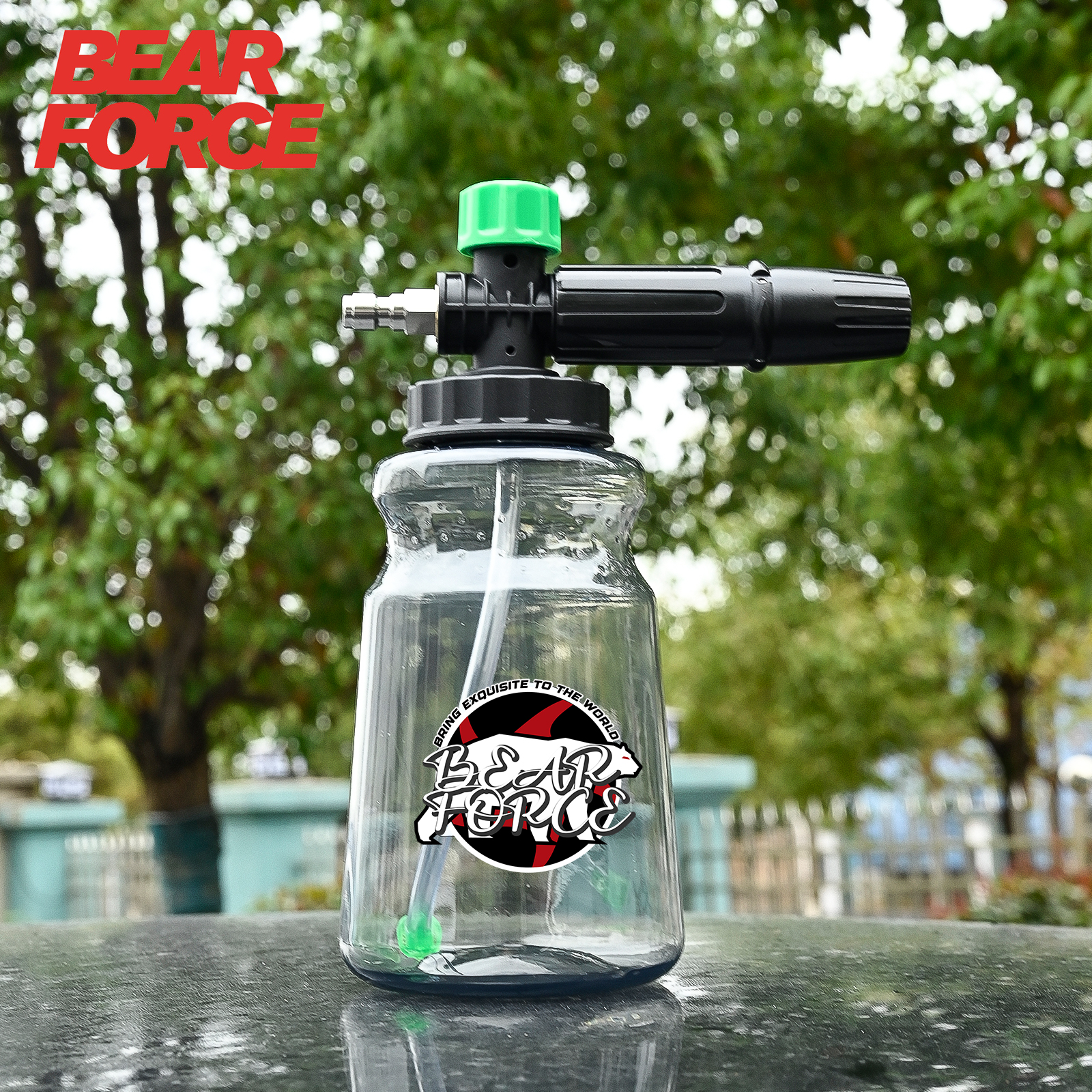 高圧洗浄機 フォームキャノン 泡発生器 スノーフォームランス 1/4インチ クイックコネクタ付き ポートランドハスキー リョービグリーンワーク用