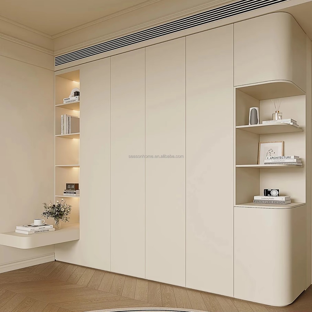 American Style Modern Cloakroom Bedroom Furniture High-End Custom Environmental Protection Wardrobe Storage Space for Apartments