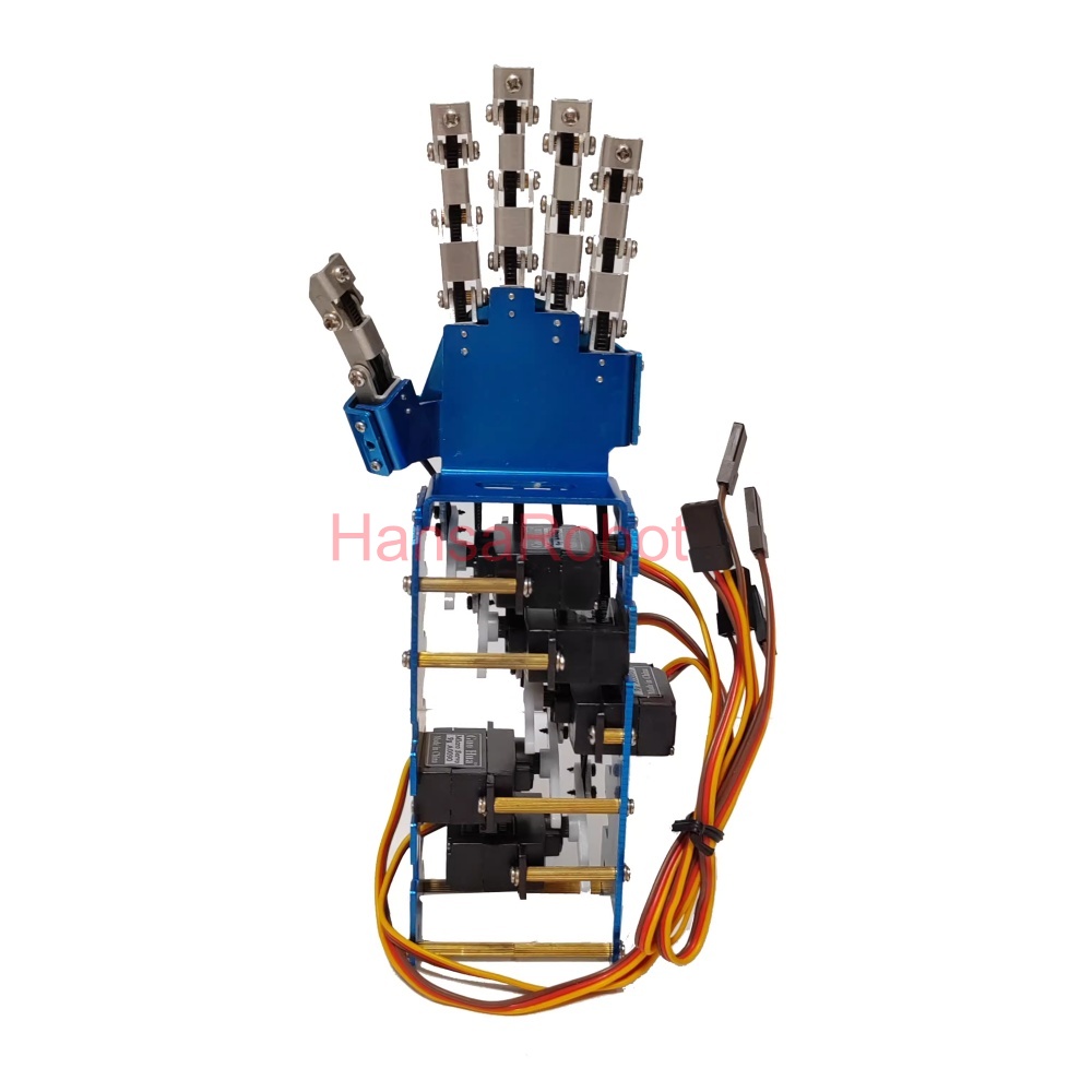 5 DOF ミニ金属ロボットハンド独立した指バイオニック機械指ヒューマノイドロボットグリッパー未組み立て DIY おもちゃキット