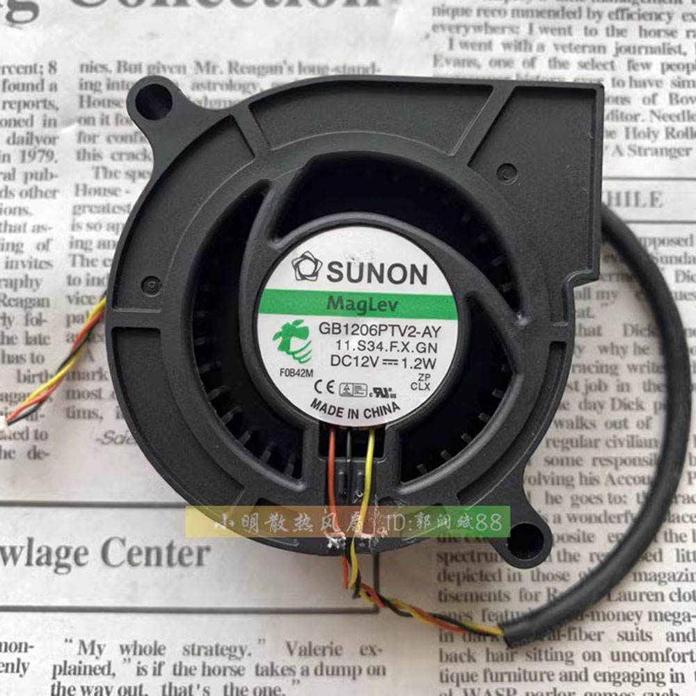 SUNON GB1206PTV2-AY 60 ミリメートル 6025 60*60*25 ミリメートル 12V ターボ送風機プロジェクター冷却ファン