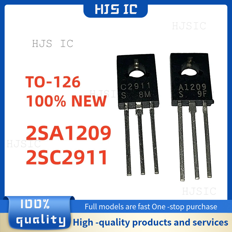10 個新 100% オリジナル A1209 2SA1209 C2911 2SC2911 TO-126 最高品質の在庫