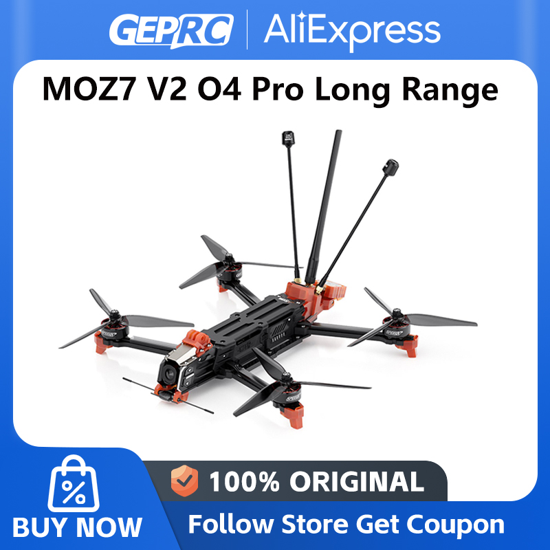 GEPRC MOZ7 V2 O4 プロ エア ユニット FPV GPS 7 インチ RC 長距離フリースタイル ドローン 2809-1450KV ELRS915M/2.4G Gemx デュアルバンド受信機