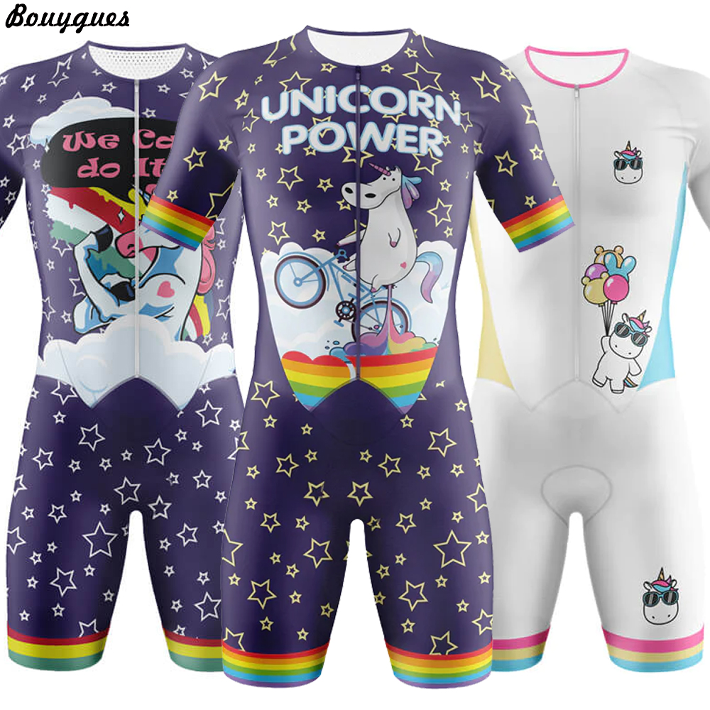 新しい男性と女性のプロフェッショナル服半袖サイクリングスキンスーツセット Conjunto Feminino Ciclismo ジャンプスーツキット