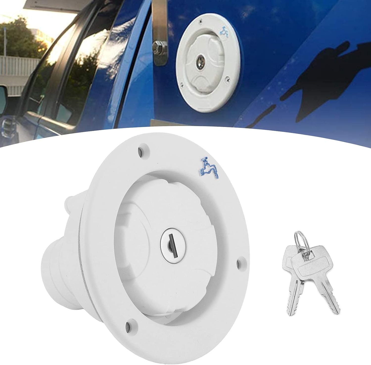 フィアンマ Rv 重力水入口キャップシール交換アクセサリーキャンピングカートレーラーキャラバン旅行車両水タンク