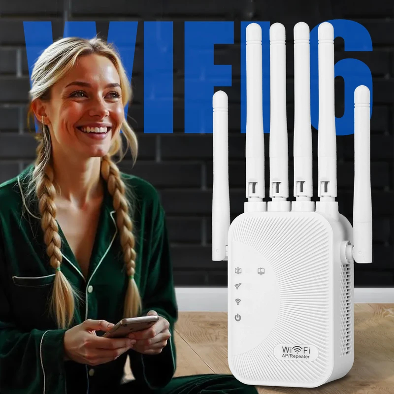 2.4GHz ワイヤレス 300Mbps WiFi 信号ブースターアンプ、高速屋内ネットワークエクステンダー、簡単なセットアップ、信頼性の高い信号リピーター