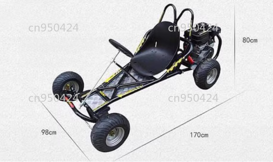 168CC 修正された四輪オートバイドリフトゴーカート車両フレームアクセサリーロードタイヤアセンブリの完全なセット