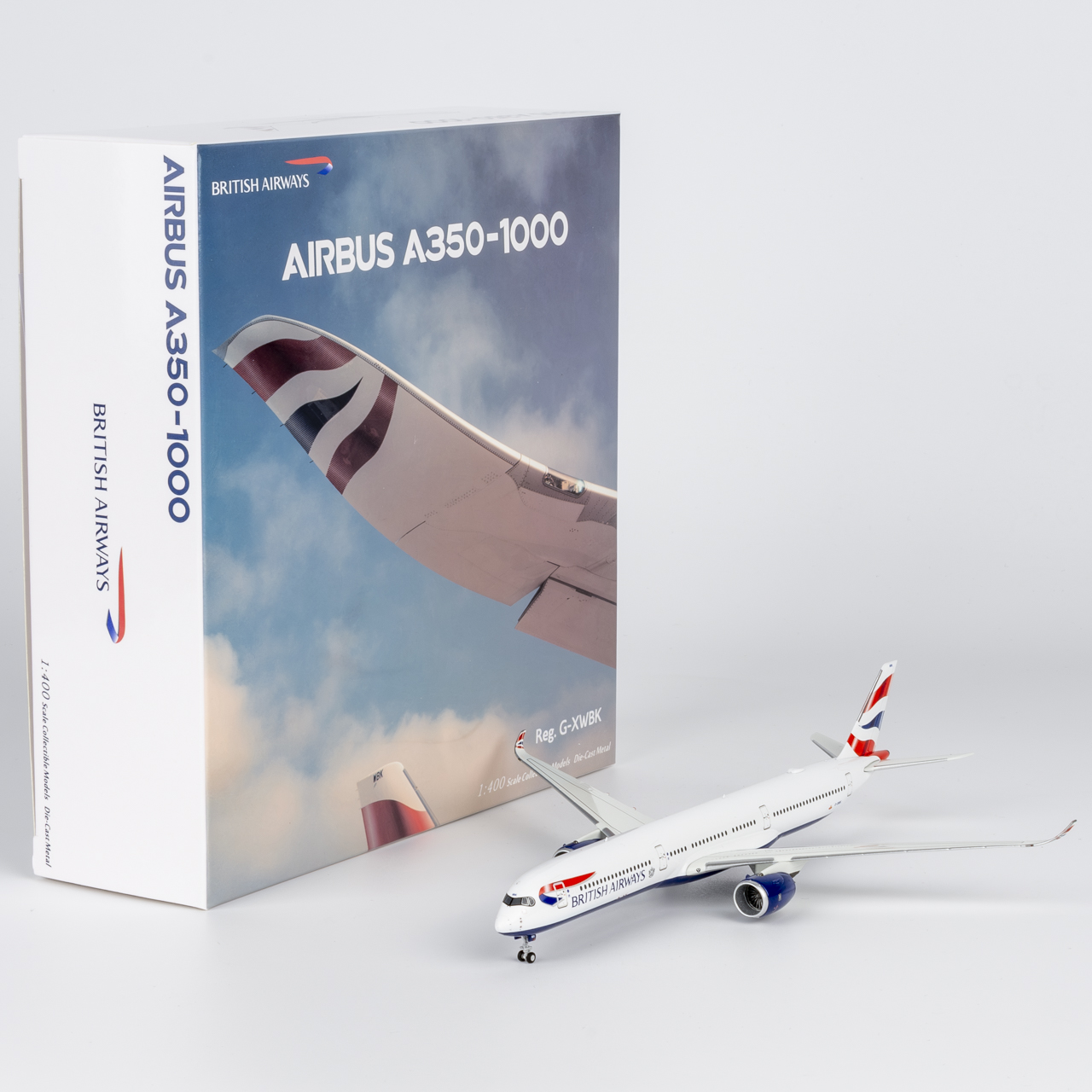 57023 合金コレクター飛行機ギフト NG モデル 1:400 ブリティッシュ・エアウェイズ エアバス A350-1000 ダイキャスト航空機ジェット モデル G-XWBK