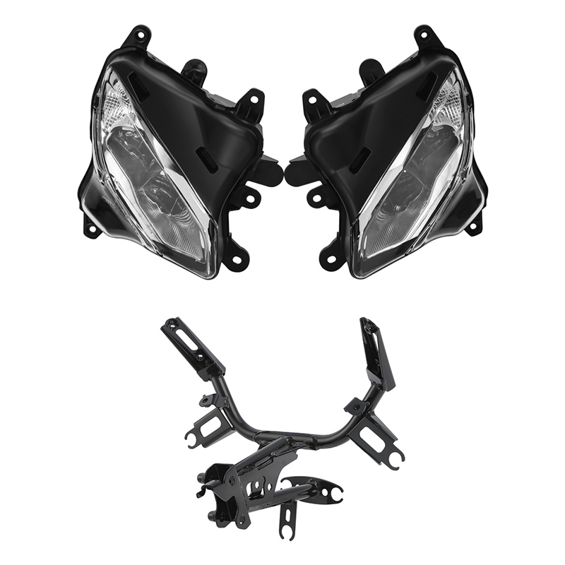 オートバイフロント LED ヘッドライトアセンブリステーブラケットヤマハ YZFR3 YZF-R3 2019-2024