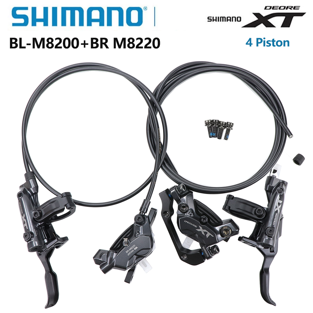 新しいシマノ Deore XT M8220 4 ピストン MTB 油圧ディスクブレーキセット BL-M8200 ブレーキレバー BR-M8220 ブレーキキャリパーオリジナルパーツ
