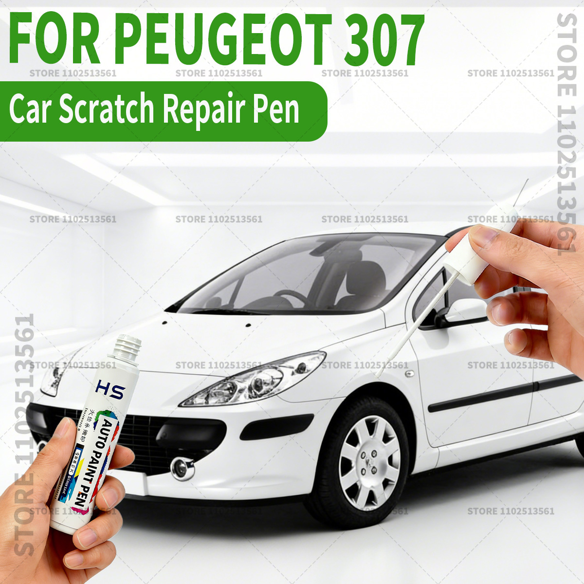 プジョー 307 車の塗装修理ペンタッチアップスクラッチリムーバー DIY オートアクセサリーライングレーホワイトパールクリスタルブラックブルー
