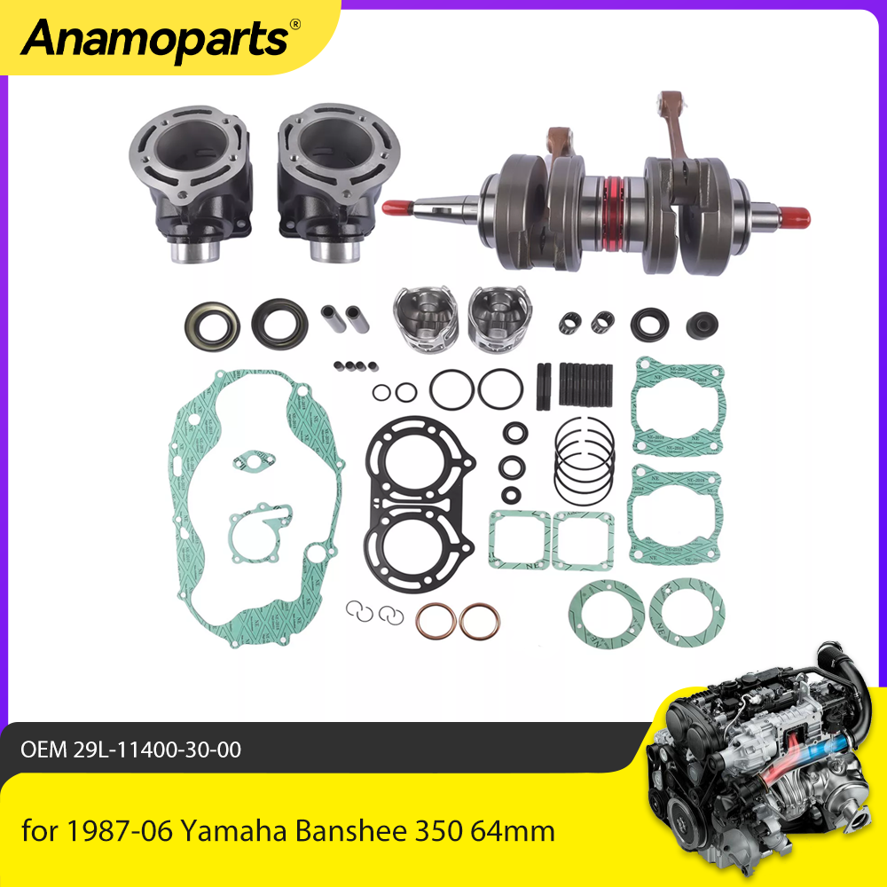 モーターパーツ エンジン再構築キット シリンダーピストン 1987-06 ヤマハ バンシー 350 64mm シリンダー 29L-11400-30-00