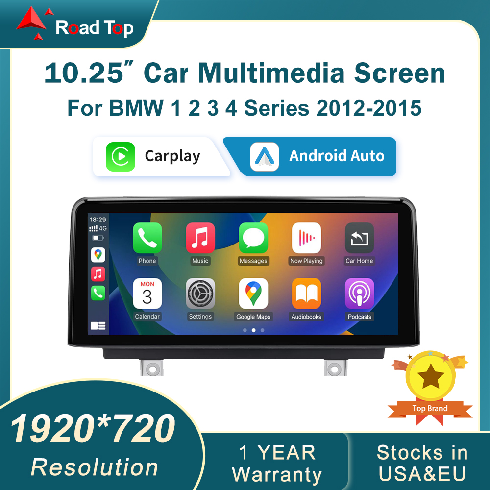 10.25'12.3' ワイヤレス CarPlay Android 自動マルチメディア表示画面 BMW 1 2 3 4 シリーズ F20 F21 F22 F30 F31 F32 F33
