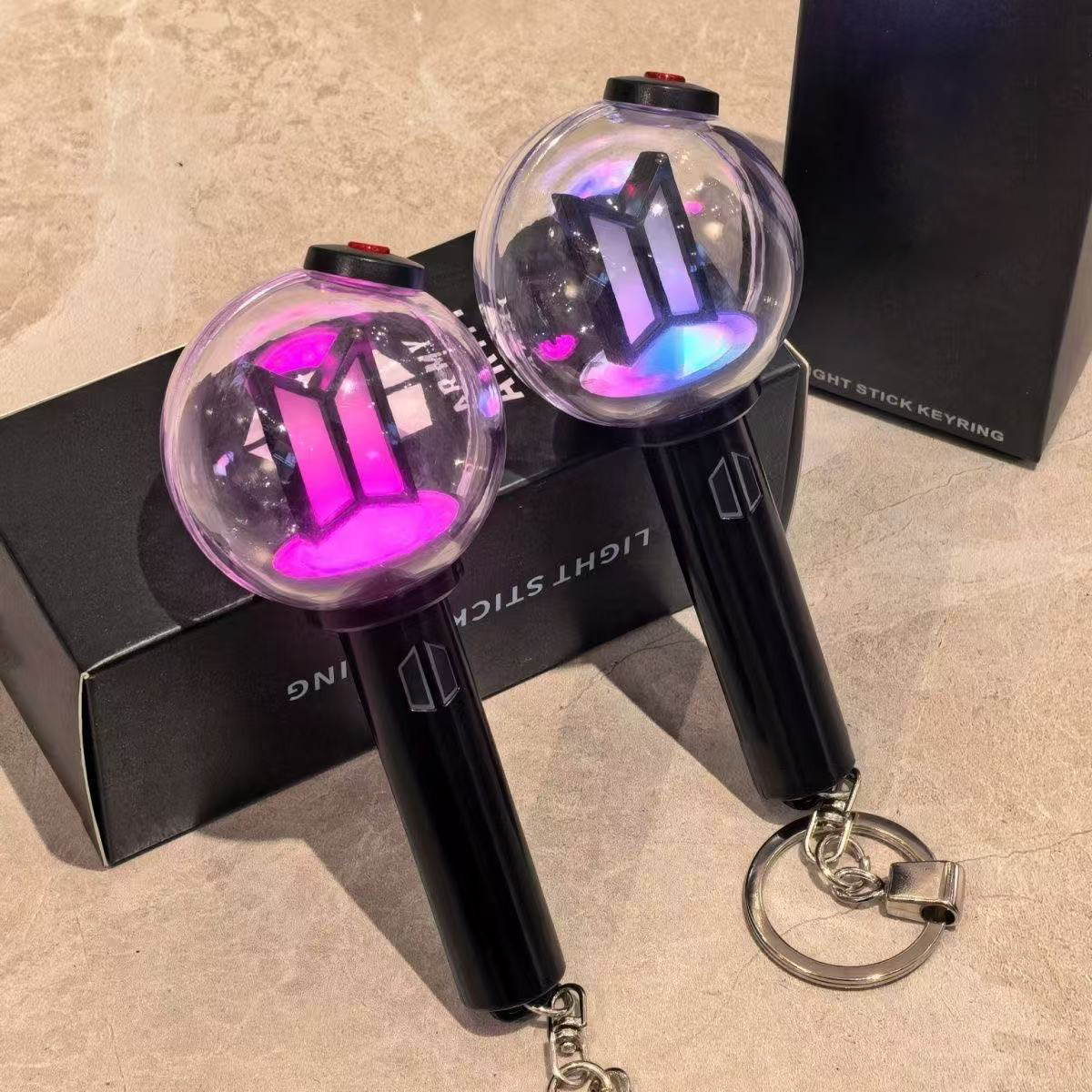 BT21 Pendant Mini Support Stick Pendant Keychain Peripheral Illuminated Backpack Pendant LINE FRIENDS