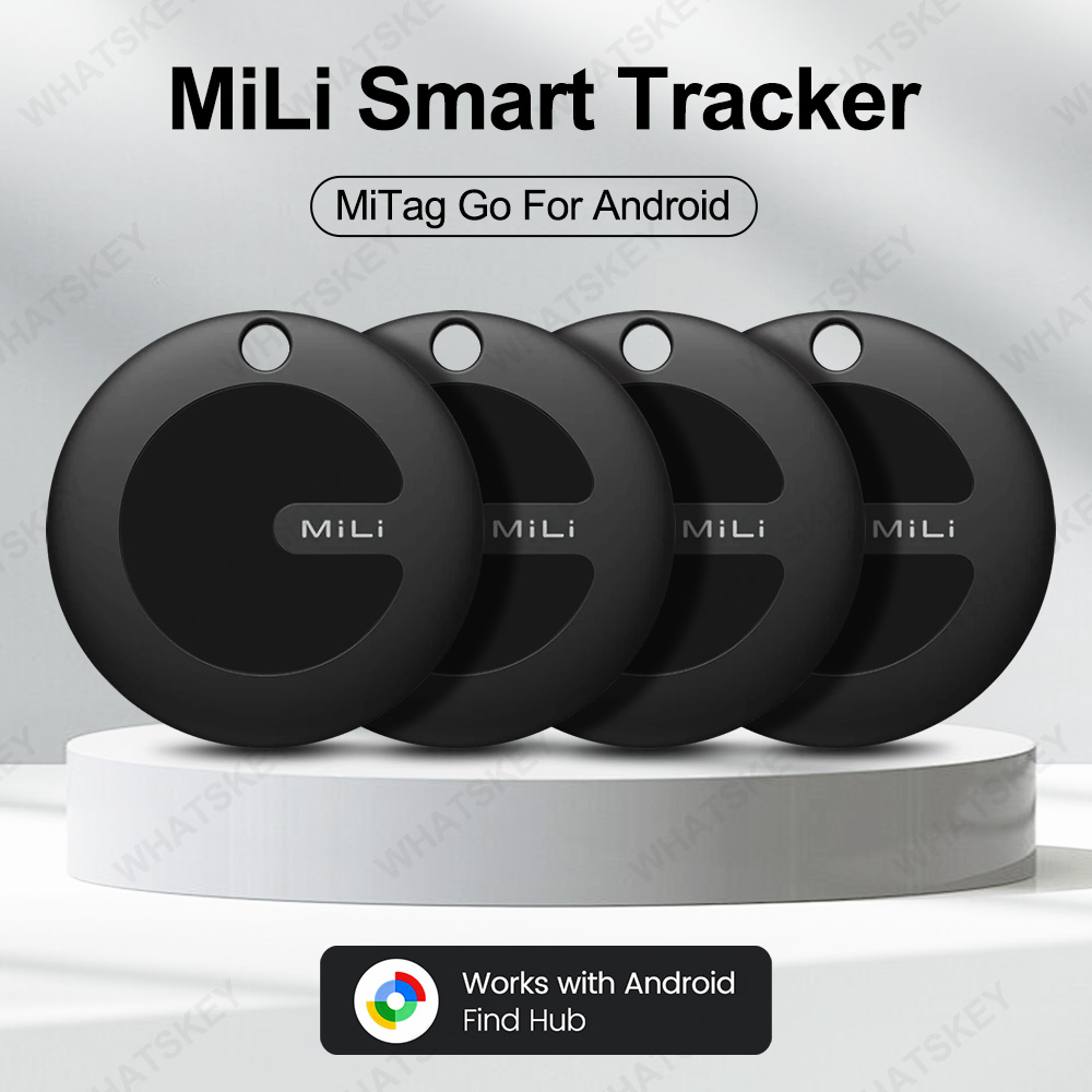 1-4 個 MiLi Mitag Go GPS トラッカー Google Find My Android ファインダー Google Find Hub と互換性あり (Android のみ) キーウォレットファインダー