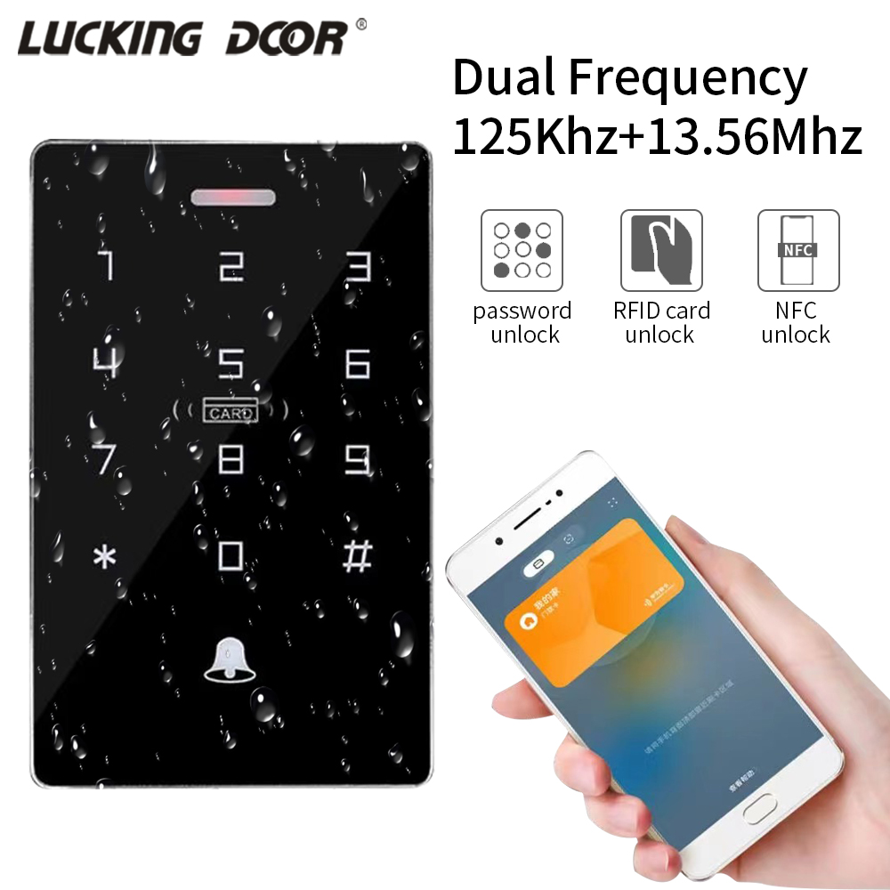 屋外 IP67 防水アクセス コントロール キーパッド RFID 125KHz 13.56MHZ スタンドアロン アクセス コントローラー Rfid リーダー