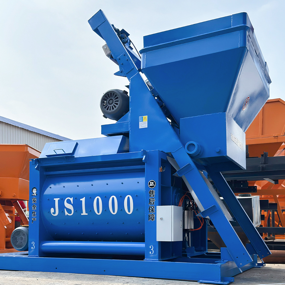 Factory Price 0.5-2 m³ Concrete Mixer with Lifting Hopper 1000L/1500L JS Concrete Machinery Price