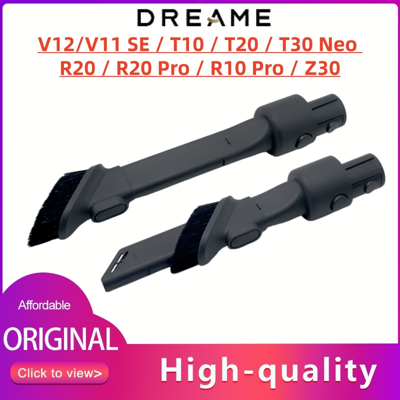 オリジナル Dreame 2 で 1 ロングフラット吸引ノズルブラシアクセサリー V11 、 V12 、 T10 、 T20 、 T30 、 R20 隙間ツールブラシスペアパーツ