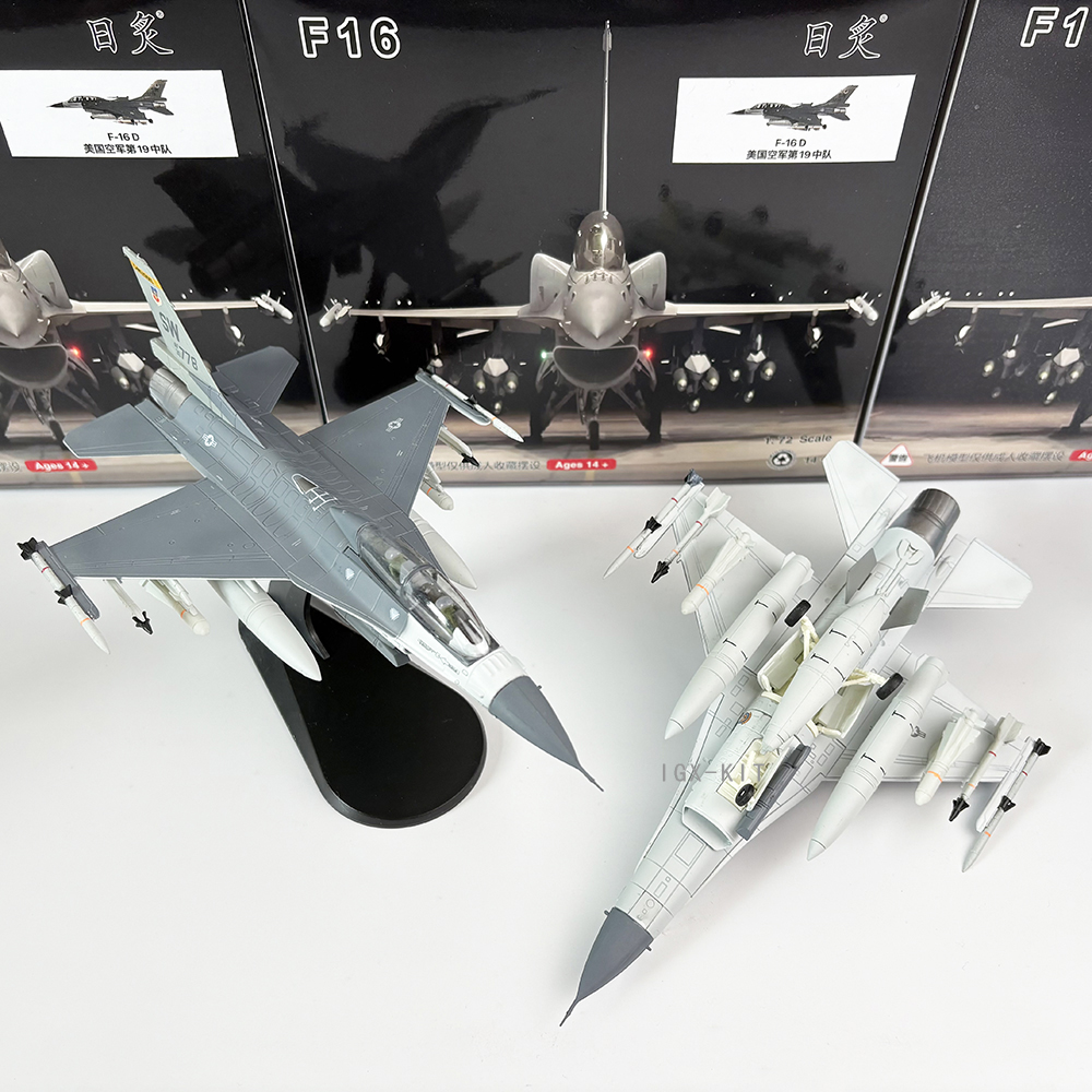 1/72 スケール米国 F-16D 戦闘機第 19 飛行隊ミグキラー F-16 ダイキャスト完成品軍用機モデルコレクションオーナメント