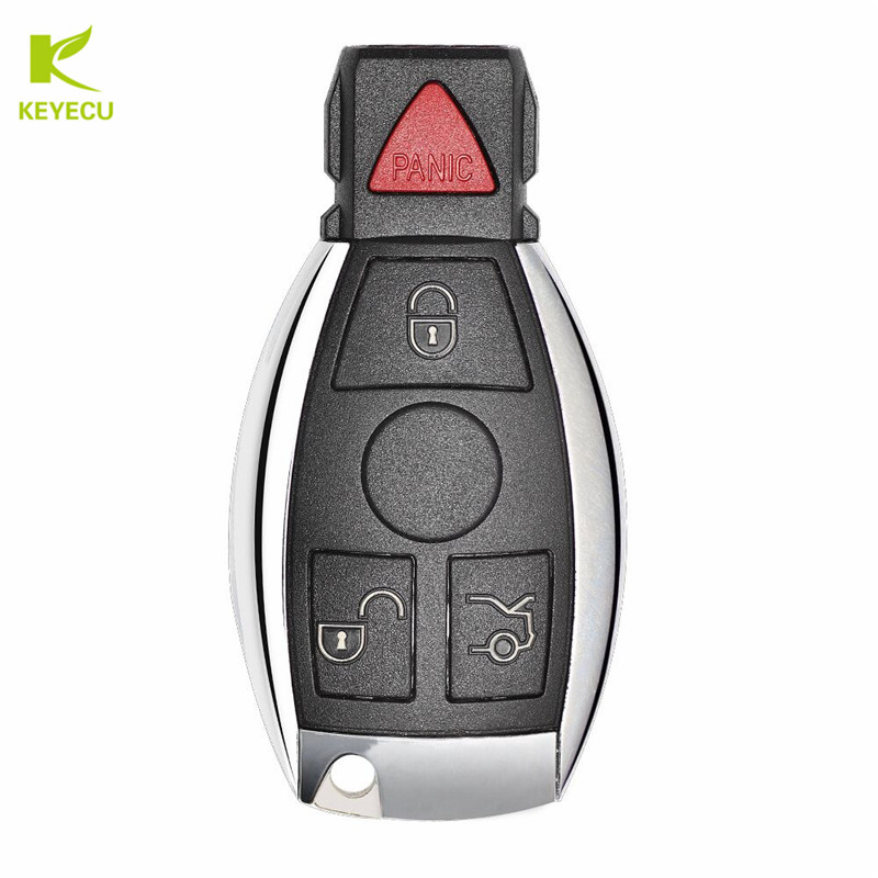 KEYECU 交換用 4 ボタン 315/433 MHz メルセデスベンツキーレスエントリーリモートスマートキー FOB FCC ID
