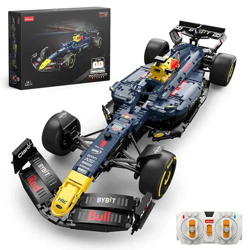 RASTAR 2509PCS 1:8 テクニック F1 レッドブル RB19 ファーストマックス。フェルスタッペン 11 ペレスレーシングフォーミュラビルディングブロックモデル MOC 車レンガのおもちゃ