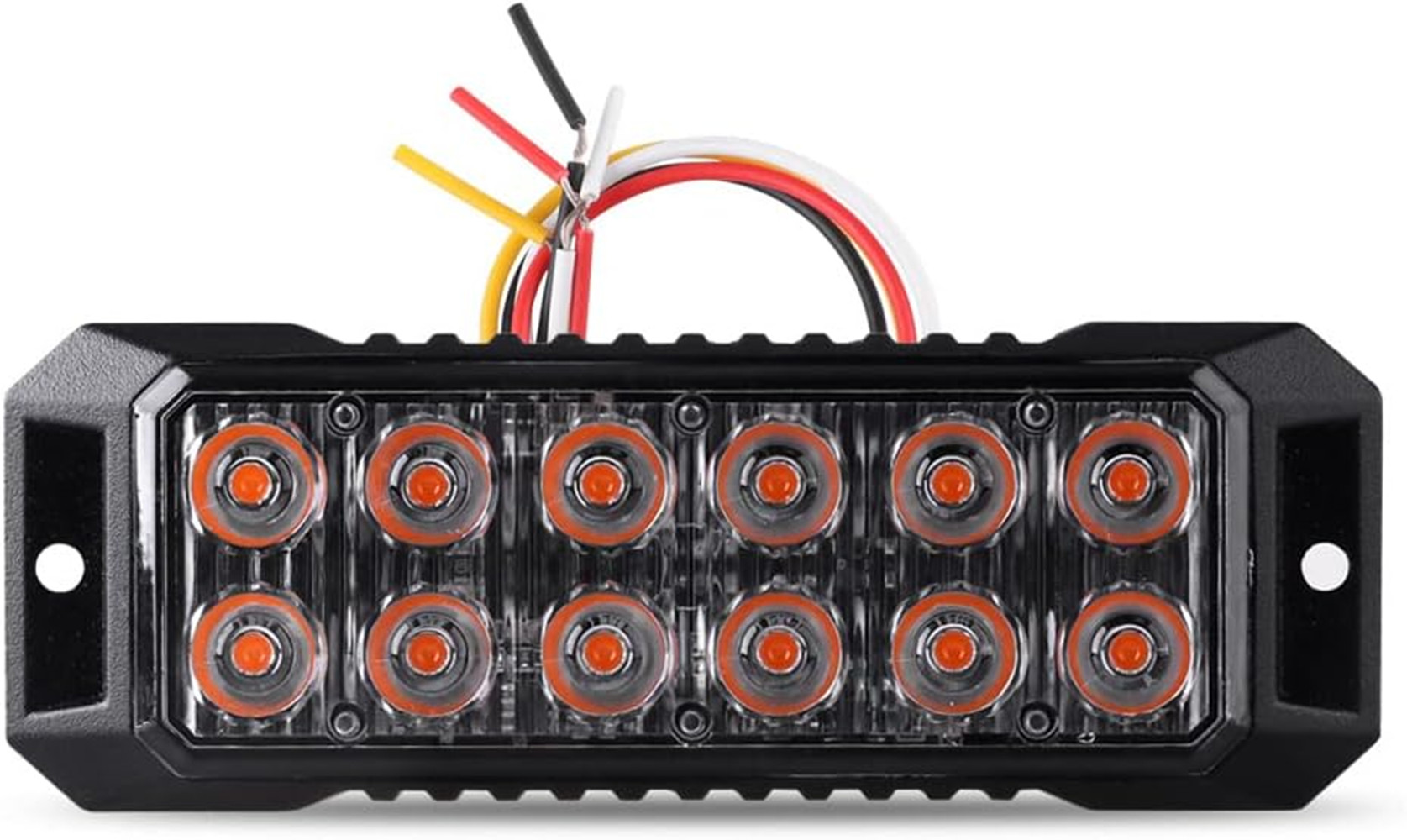 New12-LED 点滅ストロボ 12-24V トラック車車両 LED ミニグリルヘッド緊急ビーコン危険警告灯
