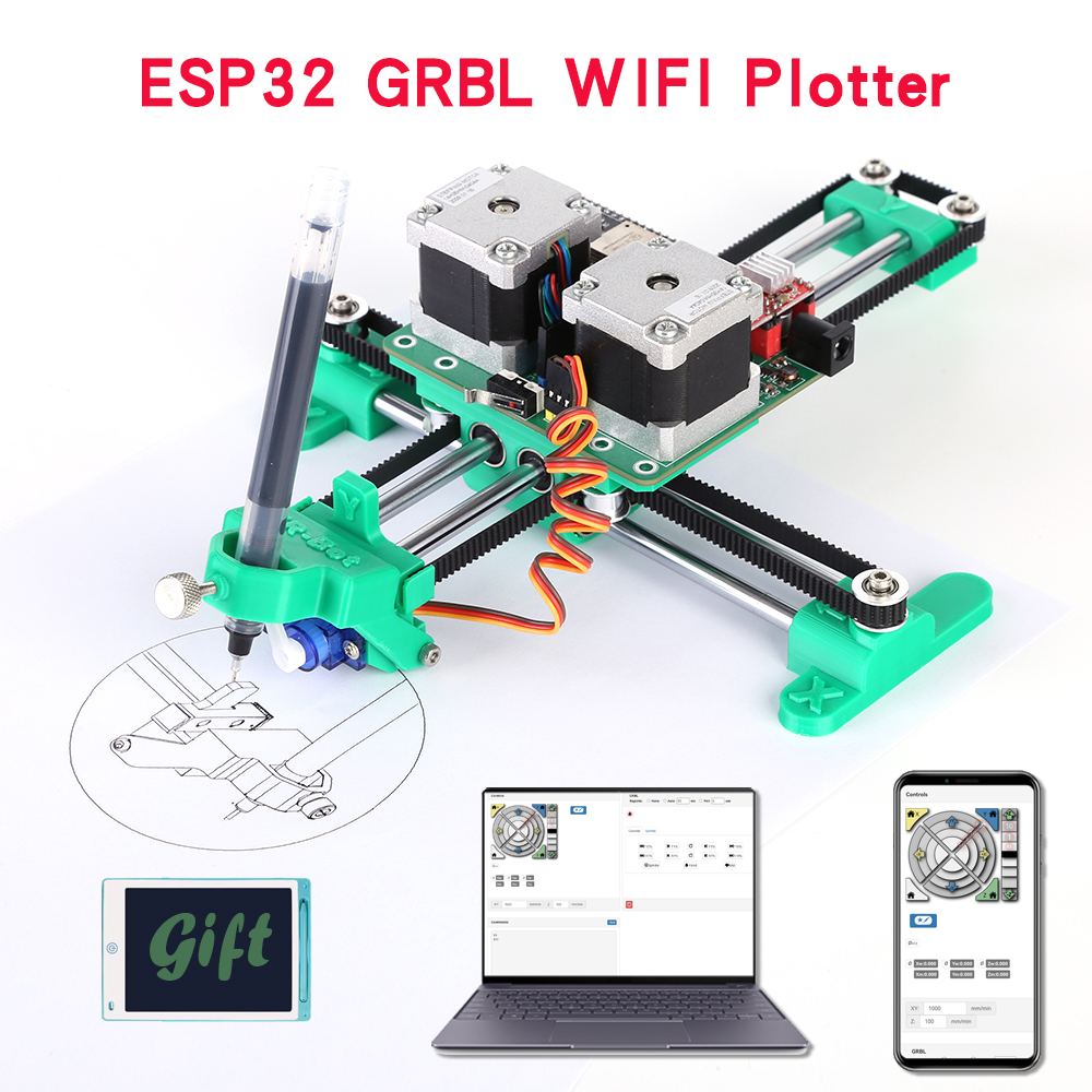 Grbl ESP32 WIFI DIY 組み立て XY プロッタペン描画ロボット描画機塗装手書きロボットキット